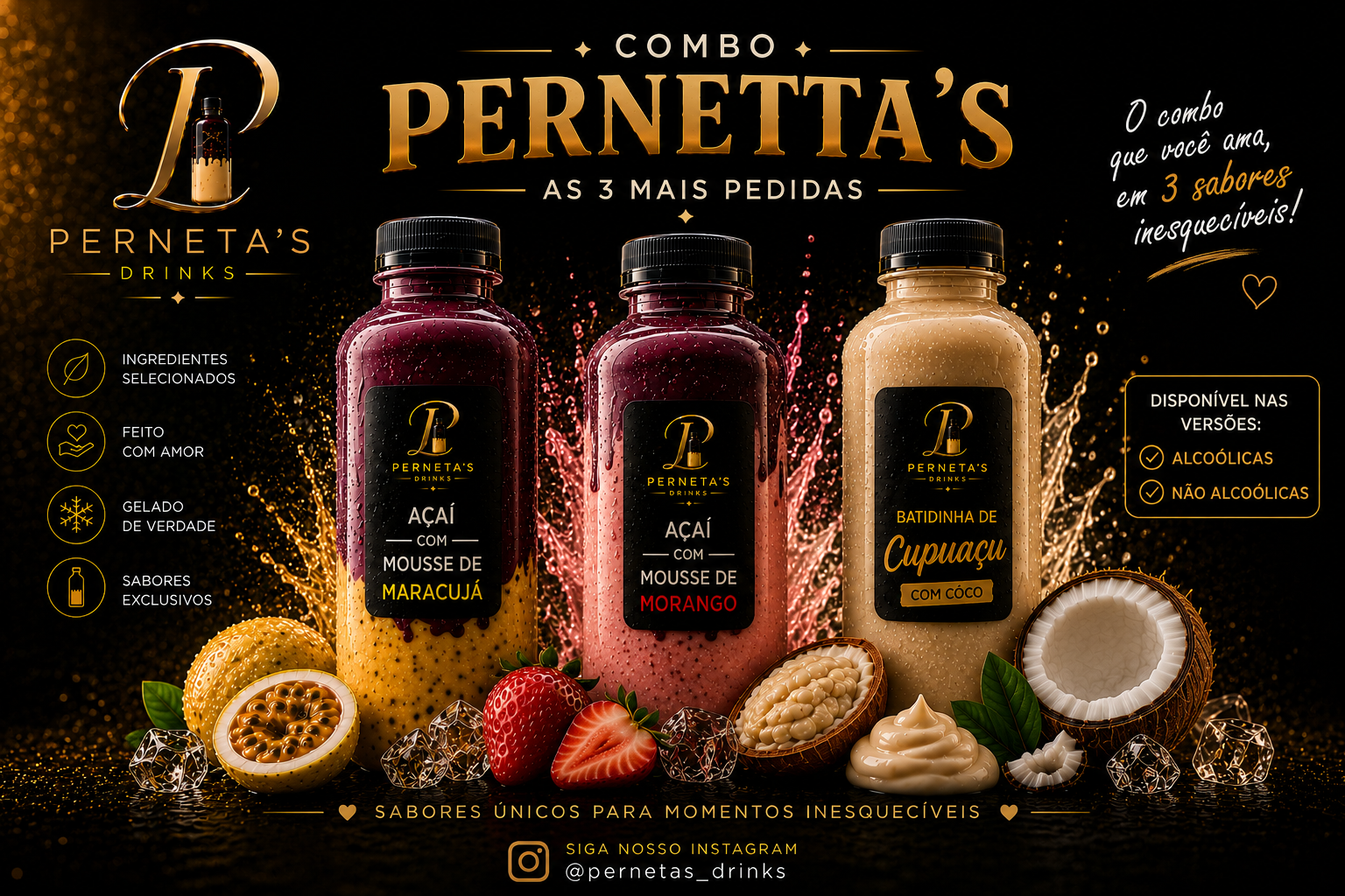 Combo 3 Batidinhas